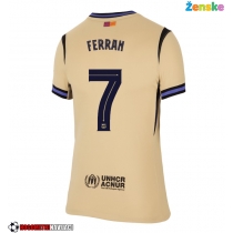 Ženske Nogometnih dresov Barcelona Ferran Torres #7 Gostujoči 2025-26 Kratki rokavi